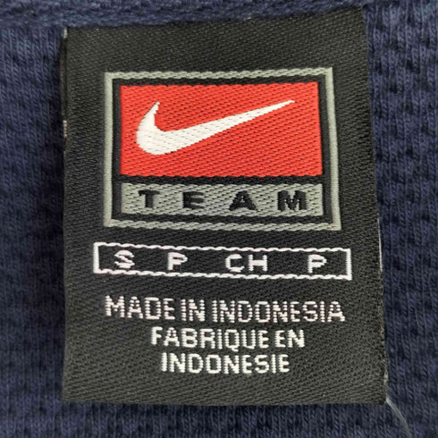 ナイキ NIKE 00s リブライン NAVY刺繍 ラグランスリーブ ポロシャツ メンズ import:S