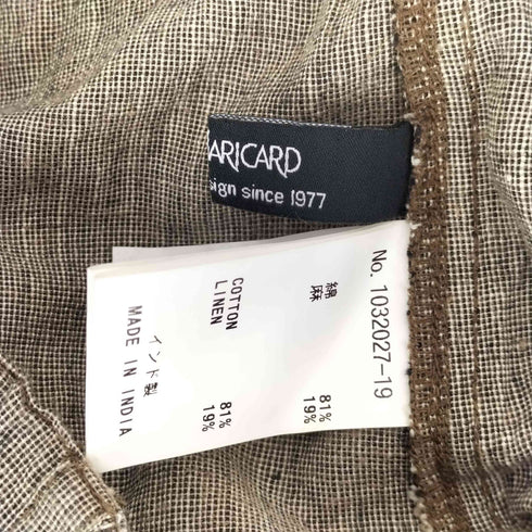 ヤッコマリカルド YACCO MARICARD リネン混 ワイドバルーンパンツ レディース JPN:1