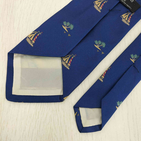 ブルックスブラザーズ BROOKS BROTHERS 60-70s USA製 MAKERS ヨット刺繍 シルクネクタイ メンズ