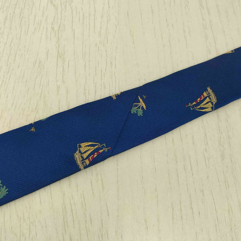 ブルックスブラザーズ BROOKS BROTHERS 60-70s USA製 MAKERS ヨット刺繍 シルクネクタイ メンズ