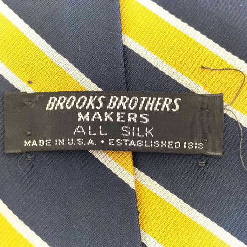 ブルックスブラザーズ BROOKS BROTHERS 60-70s USA製 MAKERS ストライプ シルクネクタイ メンズ