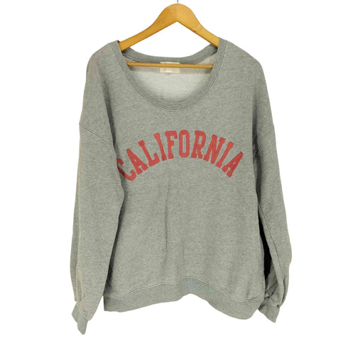 ジュエティ jouetie CALIFORNIA アーチロゴ刺繍 クルーネックスウェット トレーナー レディース JPN:M