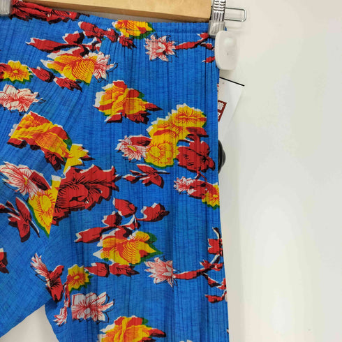 プリーツプリーズイッセイミヤケ PLEATS PLEASE ISSEY MIYAKE 90S 97SS フラワー 花柄 総柄 プリーツ パンツ レディース JPN:2