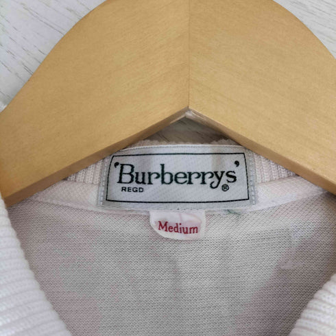 バーバリーズ BURBERRYS 刺繍デザイン 鹿の子 ポロシャツ レディース import:M