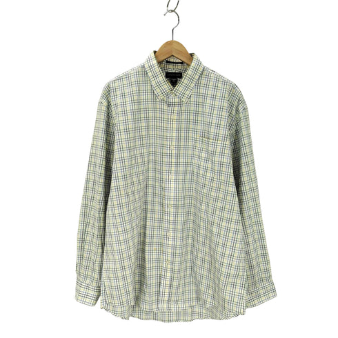 ランズエンド LANDS END ノンアイロン チェック柄 ボタンダウンシャツ メンズ