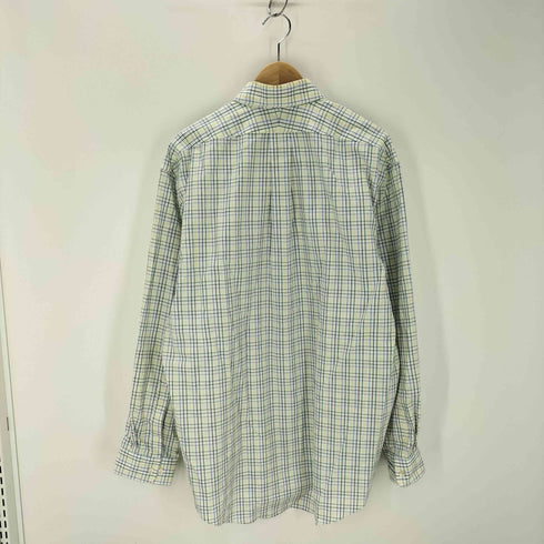 ランズエンド LANDS END ノンアイロン チェック柄 ボタンダウンシャツ メンズ