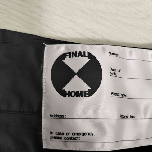 ファイナルホーム FINAL HOME 90-00s 多重ジッパー ナイロン パンツ メンズ JPN:XL