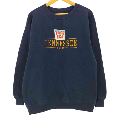 TEAM EDITION 90s USA製 ロゴ刺繍 テニス 前V クルーネックスウェット メンズ