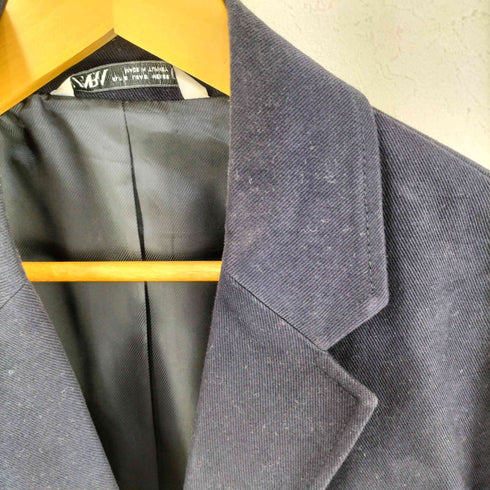 ザラ ZARA コットンツイル 2Bシングルテーラードジャケット セットアップ メンズ S/38