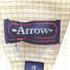 アロー ARROW 90S チェック柄 半袖シャツ 短丈 メンズ