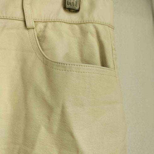 ザラ ZARA フロントスリット フェイクレザー タイトスカート レディース L