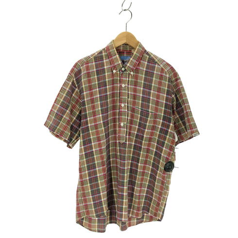 グッドイナフ GOODENOUGH 90S-00S マドラスチェック バックロゴプリント プルオーバーシャツ ARCHIVE メンズ