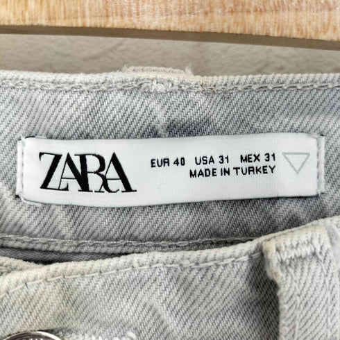 ザラ ZARA Gray Faded Cropped Jeans メンズ 40