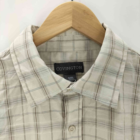 コヴィントン Covington チェック柄 半袖 シャツ メンズ JPN:XL