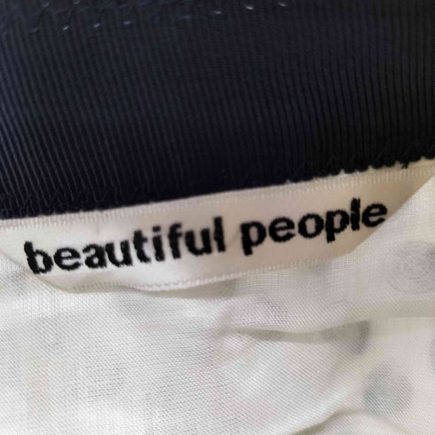ビューティフルピープル beautiful people 総柄デザインプリーツミニスカート レディース
