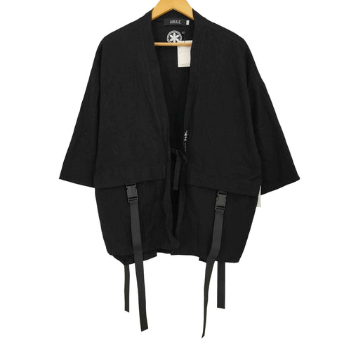 アリュール ARULE noragi techwear 生人勿近 ベルトデザイン 半袖カーディガン レディース 3XL