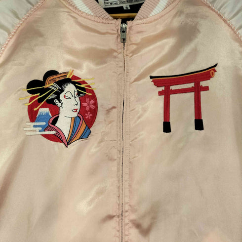 レジェンダ LEGENDA 伝説東京 芸者 刺繍 スカジャン メンズ JPN:S