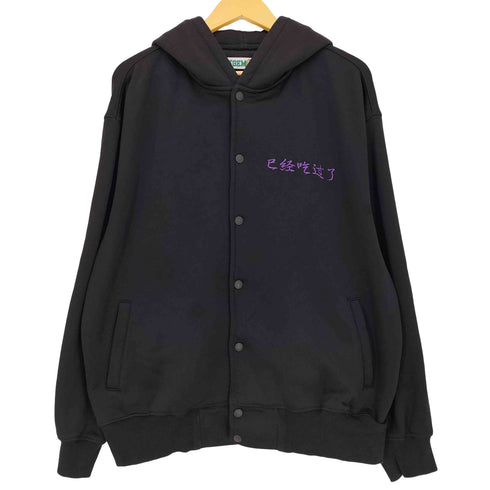 エージェム Agem 刺繍デザインバックプリントジップアップパーカー キョンシー レディース FREE