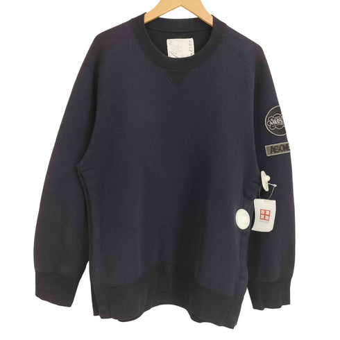 サカイ Sacai 23SS Eric Haze Patch Pullover パッチ ワッペン クルーネック スウェット メンズ JPN:2