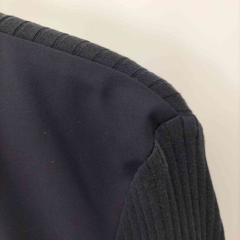 メゾンマルジェラ Maison Margiela 20SS ニットドッキングノーカラーボタンレスジャケット メンズ EUR:48