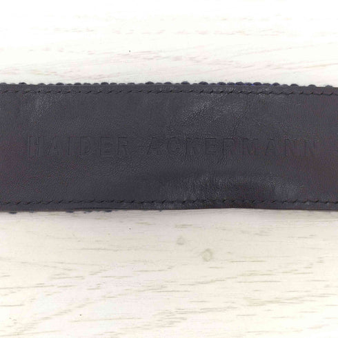 ハイダーアッカーマン HAIDER ACKERMANN MADE IN ITALY 裏地レザーガチャベルト メンズ S