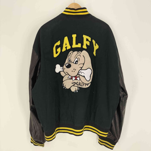 ガルフィー GALFY キャラクター ワッペン PUレザー 綿ツイル わんわん大学 犬 改 スタジャン メンズ JPN:XL