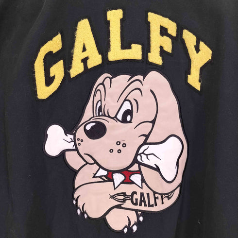 ガルフィー GALFY キャラクター ワッペン PUレザー 綿ツイル わんわん大学 犬 改 スタジャン メンズ JPN:XL