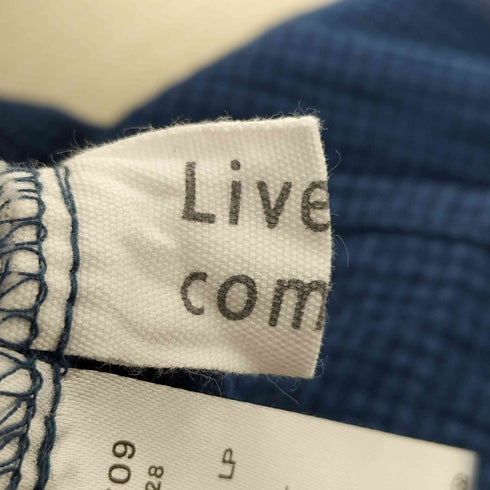 リブインコンフォート live in comfort シンプルライフ研究家 マキさんとつくった すぽんと着られる ほんのり透け感 軽やかワンピース〈ブルーチェック〉 レディース LP