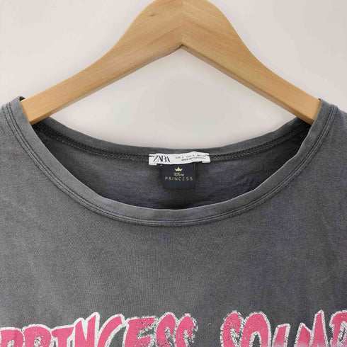 ザラ ZARA プリンセス プリント Tシャツ レディース import:L