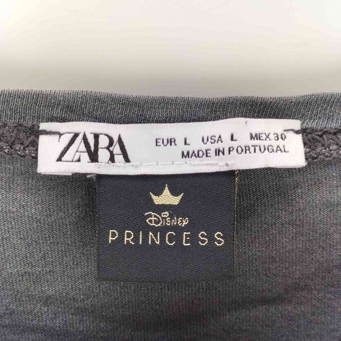 ザラ ZARA プリンセス プリント Tシャツ レディース import:L