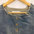 Refengfashion ダメージ加工 裾スリット デニムワンピース レディース JPN:L