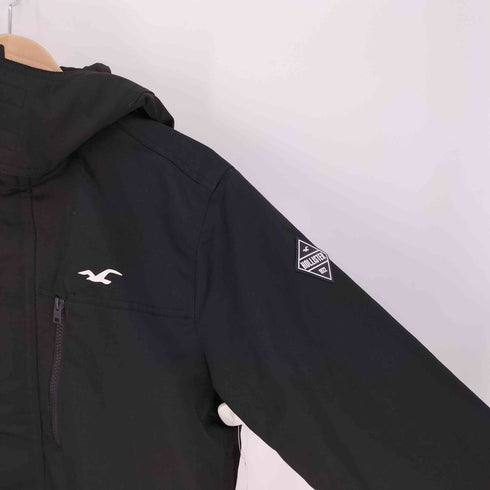 ホリスター Hollister ALL WEATHER COLLECTION ロゴ プリント 裏地 フリース マウンテン パーカー ジャケット メンズ import:M