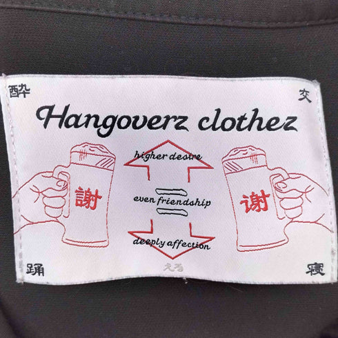 ハングオーバーズ Hangoverz バック刺繍 S/S 開襟シャツ スナップボタン メンズ