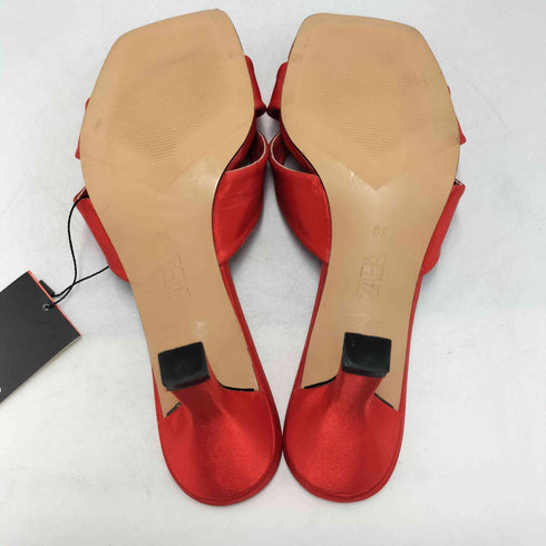 ザラ ZARA Heeled Satin Effects Sandals サテン エフェクト ハイヒール サンダル レディース EUR:39