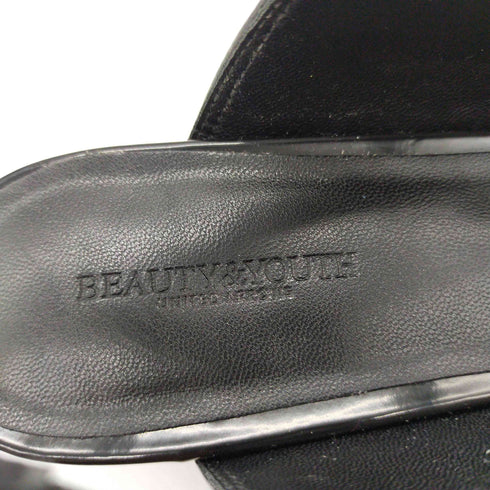 ビューティーアンドユースユナイテッドアローズ BEAUTY & YOUTH UNITED ARROWS 24SS ガラス ポインテッド バックストラップ サンダル レディース JPN:37