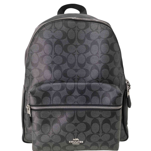 コーチ COACH シグネチャー総柄 レザーバックパック メンズ