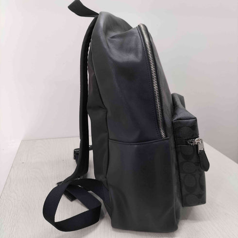 コーチ COACH シグネチャー総柄 レザーバックパック メンズ