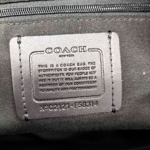 コーチ COACH シグネチャー総柄 レザーバックパック メンズ