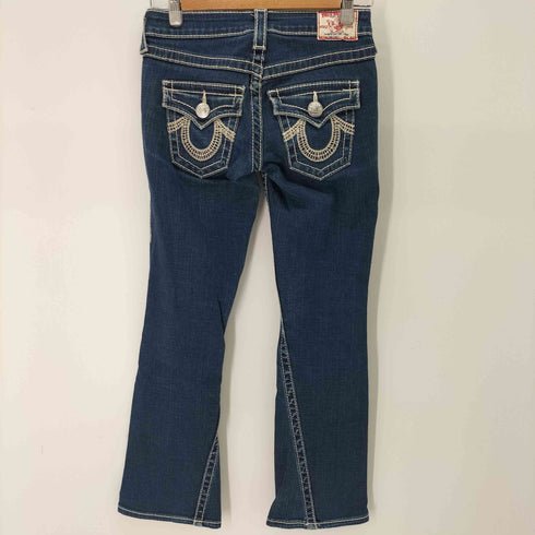 トゥルーレリジョン TRUE RELIGION ステッチデザインフレアデニムパンツ レディース 27
