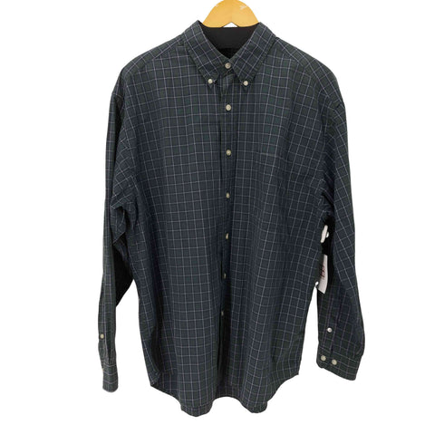 エディーバウアー Eddie Bauer 00S L/S コットンチェックシャツ メンズ import:L