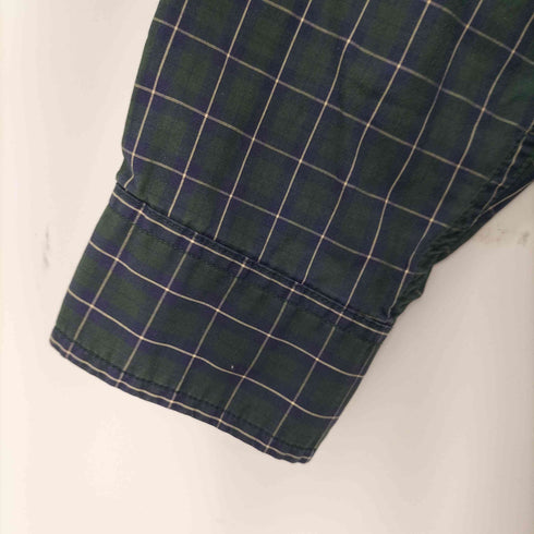 エディーバウアー Eddie Bauer 00S L/S コットンチェックシャツ メンズ import:L