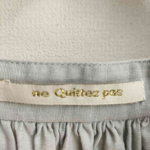 ヌキテパ NE QUITTEZ PAS COTTON LINEN LACE BLOUSE レディース FREE