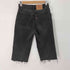 リーバイス Levis 90S 94年製 USA製 501STUDENT 後染め リメイクブラックデニムハーフパンツ レディース W27 L30