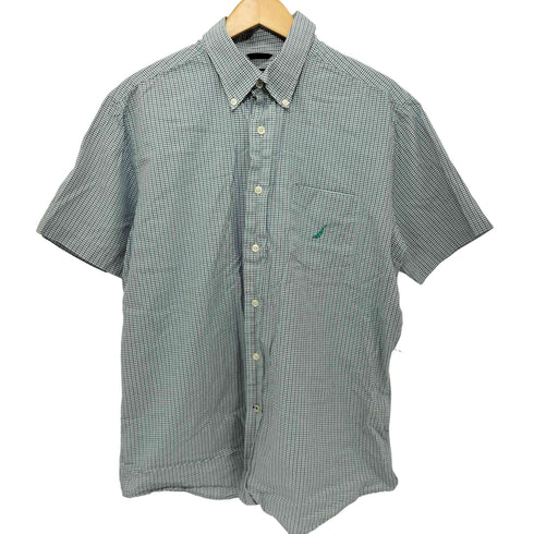 ノーティカ NAUTICA SLIM FIT チェック柄 ボタンダウン S/S シャツ メンズ import:L