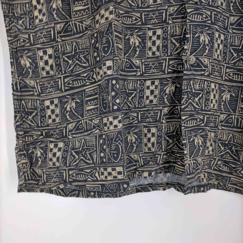 ピエールカルダン pierre cardin 総柄 レーヨンシャツ メンズ JPN:XL