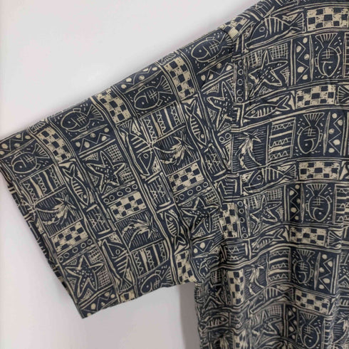 ピエールカルダン pierre cardin 総柄 レーヨンシャツ メンズ JPN:XL
