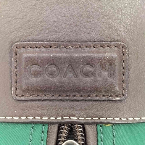 コーチ COACH レザー×ナイロン コンビ ショルダーバッグ メンズ