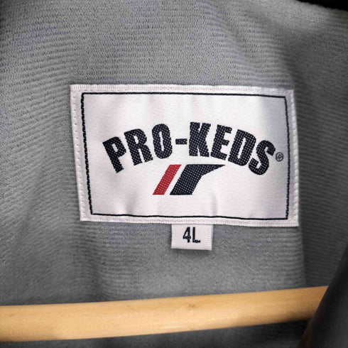 プロケッズ PRO-Keds バック ロゴ プリント ナイロン コーチ ジャケット ビッグサイズ メンズ 4L