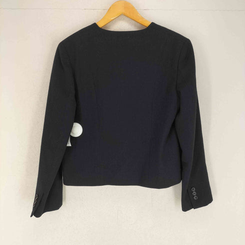マーガレットハウエル MARGARET HOWELL × Lovat 別注 ウール ツイル ノーカラー ジャケット レディース JPN:2