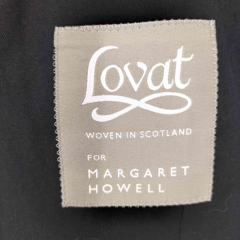 マーガレットハウエル MARGARET HOWELL × Lovat 別注 ウール ツイル ノーカラー ジャケット レディース JPN:2